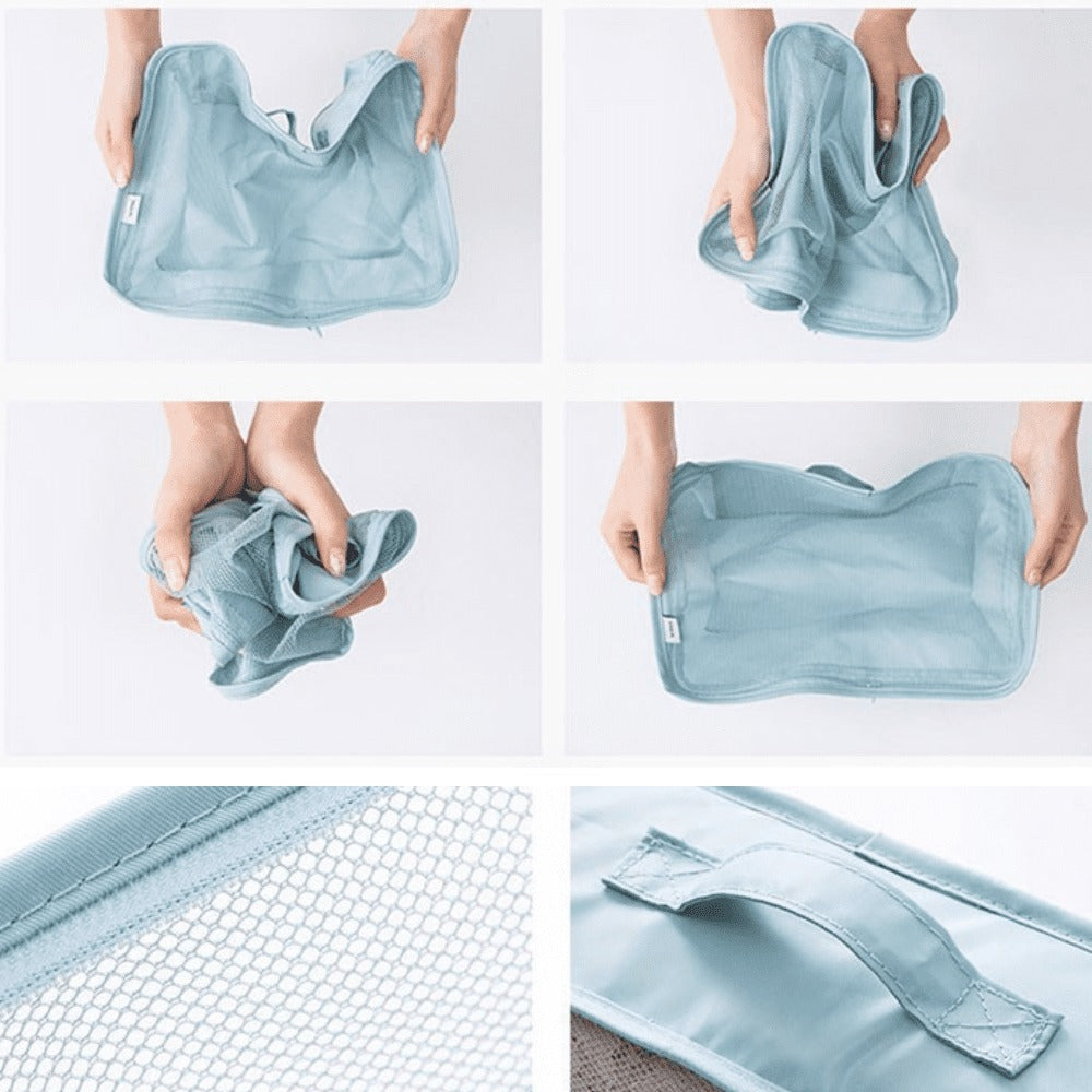 Velor - 7Piece Travel Luggage Organizer Kit