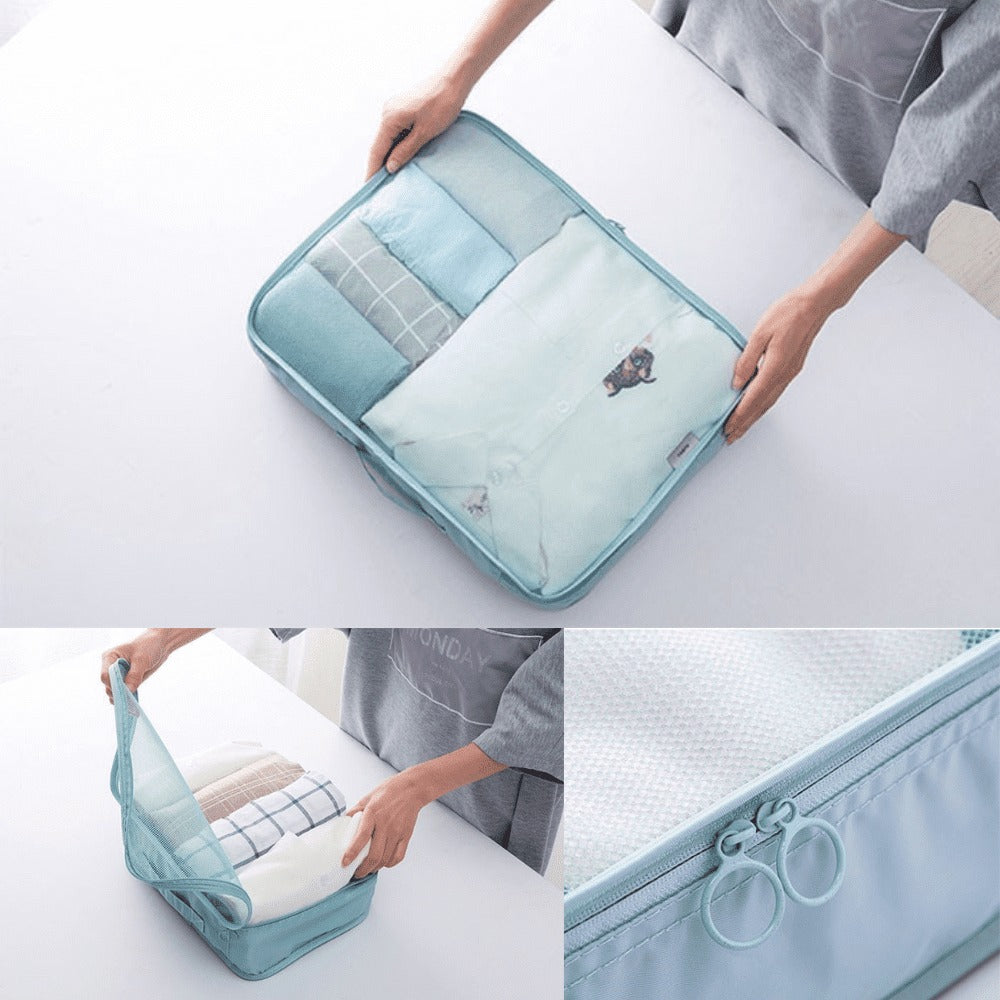 Velor - 7Piece Travel Luggage Organizer Kit