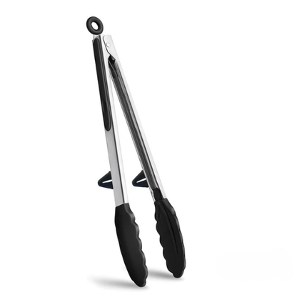 1x Non-Stick Silicone Tongs