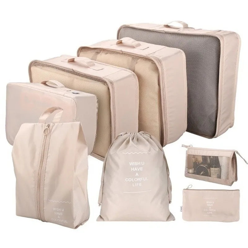 Velor - 7Piece Travel Luggage Organizer Kit