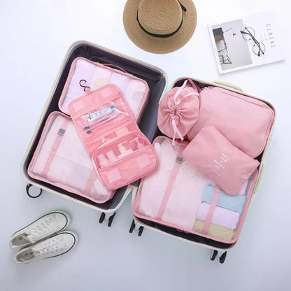Velor - 7Piece Travel Luggage Organizer Kit