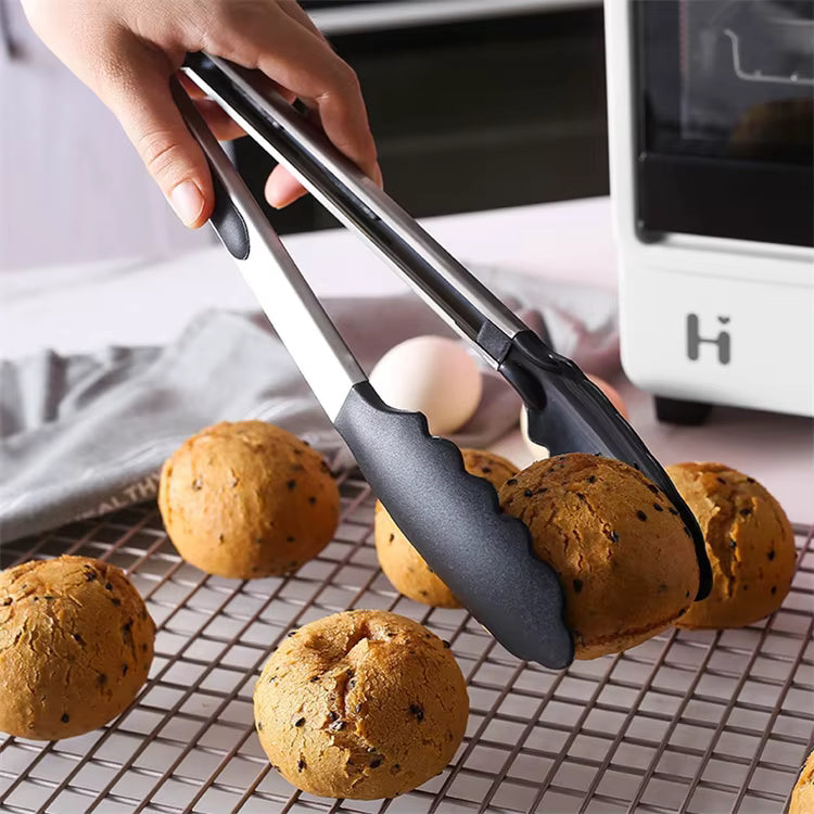 1x Non-Stick Silicone Tongs