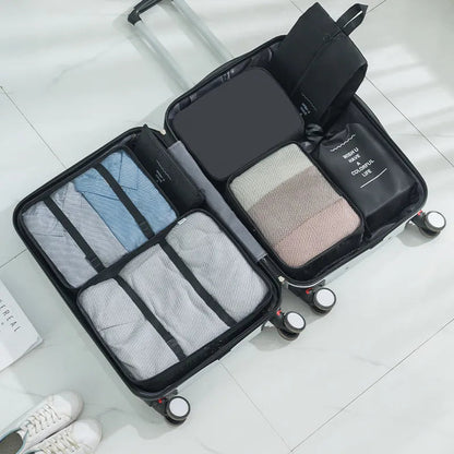 Velor - 7Piece Travel Luggage Organizer Kit