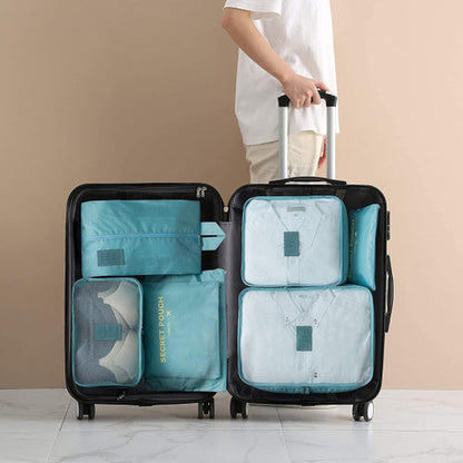 Velor - 7Piece Travel Luggage Organizer Kit